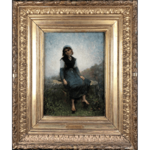 Shepperdess Seated on a Stone