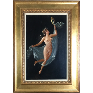 Flying Nude with Mirror