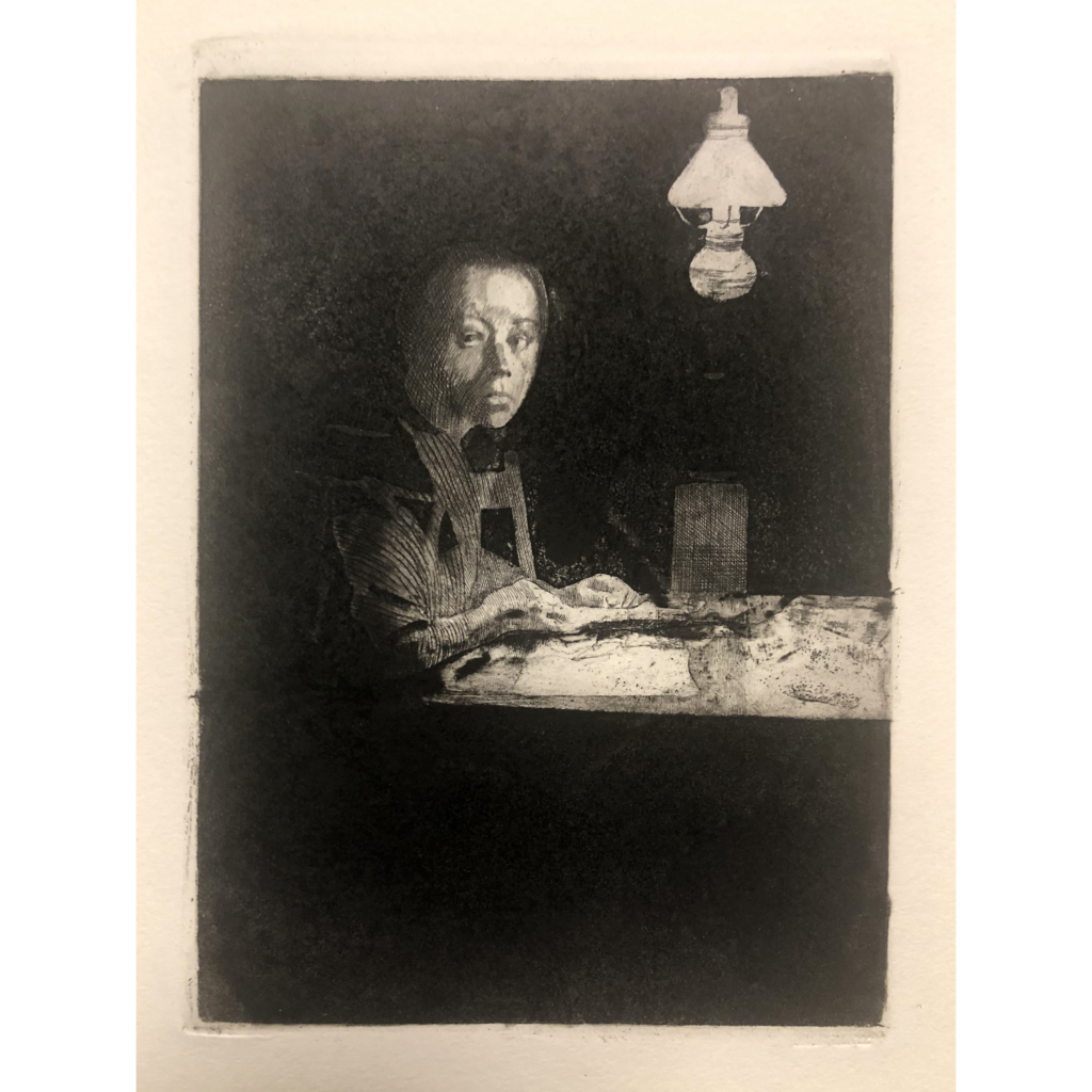 Self Portrait at a Table - The Rivolo Collection