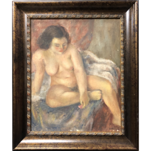 Seated Nude with Rose