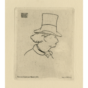 Baudelaire de Profil en Chapeau