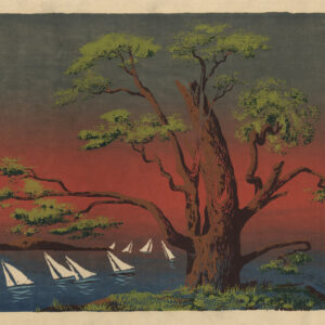 Landscape with Tree and Sailboats