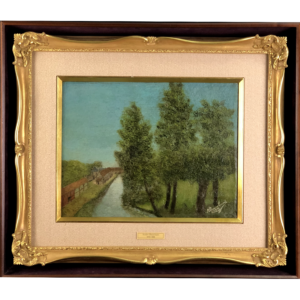 Pine Trees by a Canal