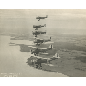 Boeing-40 in Formation Over Staten Island