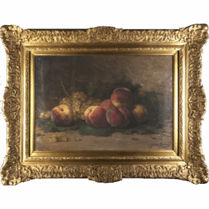 Nature morte aux raisins et peches