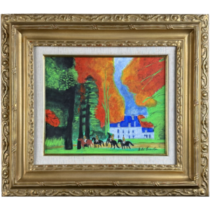 Cavaliers dans la Foret en Automne