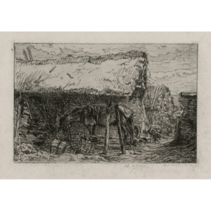 Cheval sous un Hangar<br> (Horse Under a Shed)