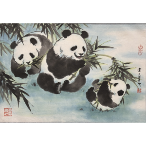 Three Pandas