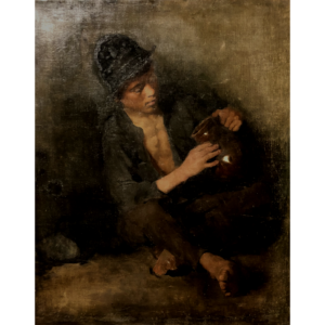 Portrait of a Young Man with Ceramic Pot