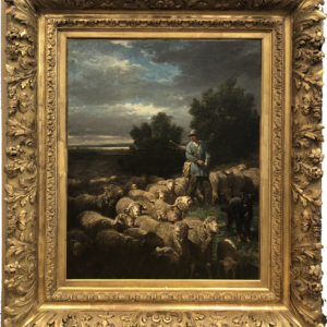 Bergere et son Troupeau